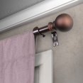 thumbnail image 3 of Central Design Products Steel 0.62" Modern Single Curtain Rod, Brown, 3 of 3