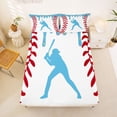 thumbnail image 5 of Erosebridal Baseball Gamer Full Size Sheets,Ice Cream Baseball Bed Sheets For Kids Boys 4-Piece, 5 of 6