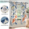 thumbnail image 3 of Yayeee Window Curtains Set of 2 for Living Room Light Filtering 63"x52", Blue Sardines Pattern, 3 of 7