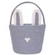 thumbnail image 1 of Cesta de Pascua para niños y bebés, cesta de Pascua para bebé con asa, cesta vacía para huevos de conejito, cestas de Pascua para niños, niñas, bebés, cesta de regalo de Pascua personalizada (gris), 1 of 4