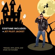 Underwraps Flying High Jet Pilot Adult Costume Bomber Jacket-XX-large