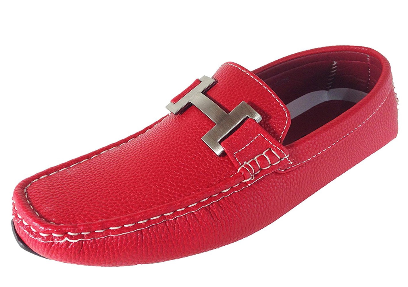 Mens Driving Casual Moccasins Leather Loafers Slip On Boat Deck Shoes Color Size