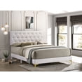 thumbnail image 2 of Kendall Upholstered California King Panel Bed White, 2 of 7