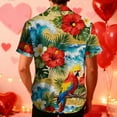thumbnail image 5 of OGLCCG Hawaiian Shirt for Men Summer Beach Casual Short Sleeve Button Down Shirts Trendy Floral Printed Tropical Holiday T Shirts,XXL,B, 5 of 8
