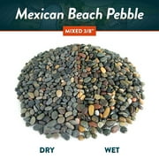 Mexican Beach Pebbles |3/8 | Round River Rock Landscape Garden Stones 40 pounds