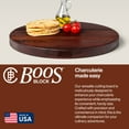 thumbnail image 4 of John Boos R-Board Reversible Wood Cutting Board, 18" x 18" x 1 1/2", Walnut, 4 of 9