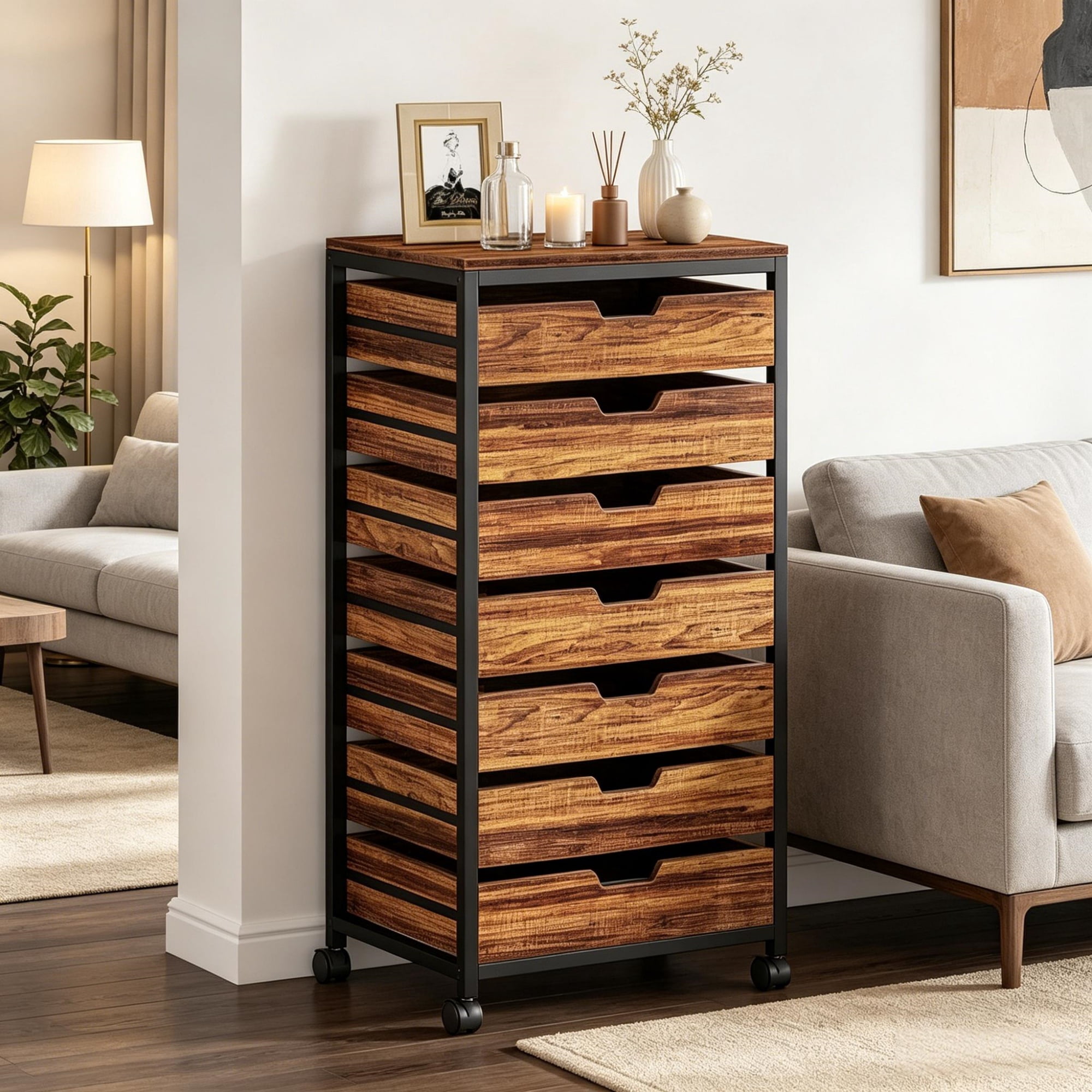 5-drawer Dresser Storage Box Locker Desktop