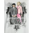 thumbnail image 4 of Wednesday Addams Women’s Nevermore Academy Cotton Graphic Tee with Short Sleeves, Sizes XXS-2XL, 4 of 5