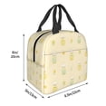 thumbnail image 5 of Yellow Duck Floral Lunch Bag Thick Aluminum Foil Tote Cooler for Women Work Picnic Gift, 5 of 7