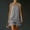 Gray, variant on Women Summer Tank Dress V Neck Sleeveless Tiered Ruffle Loose Fit Casual Basic Going Out Mini Dress