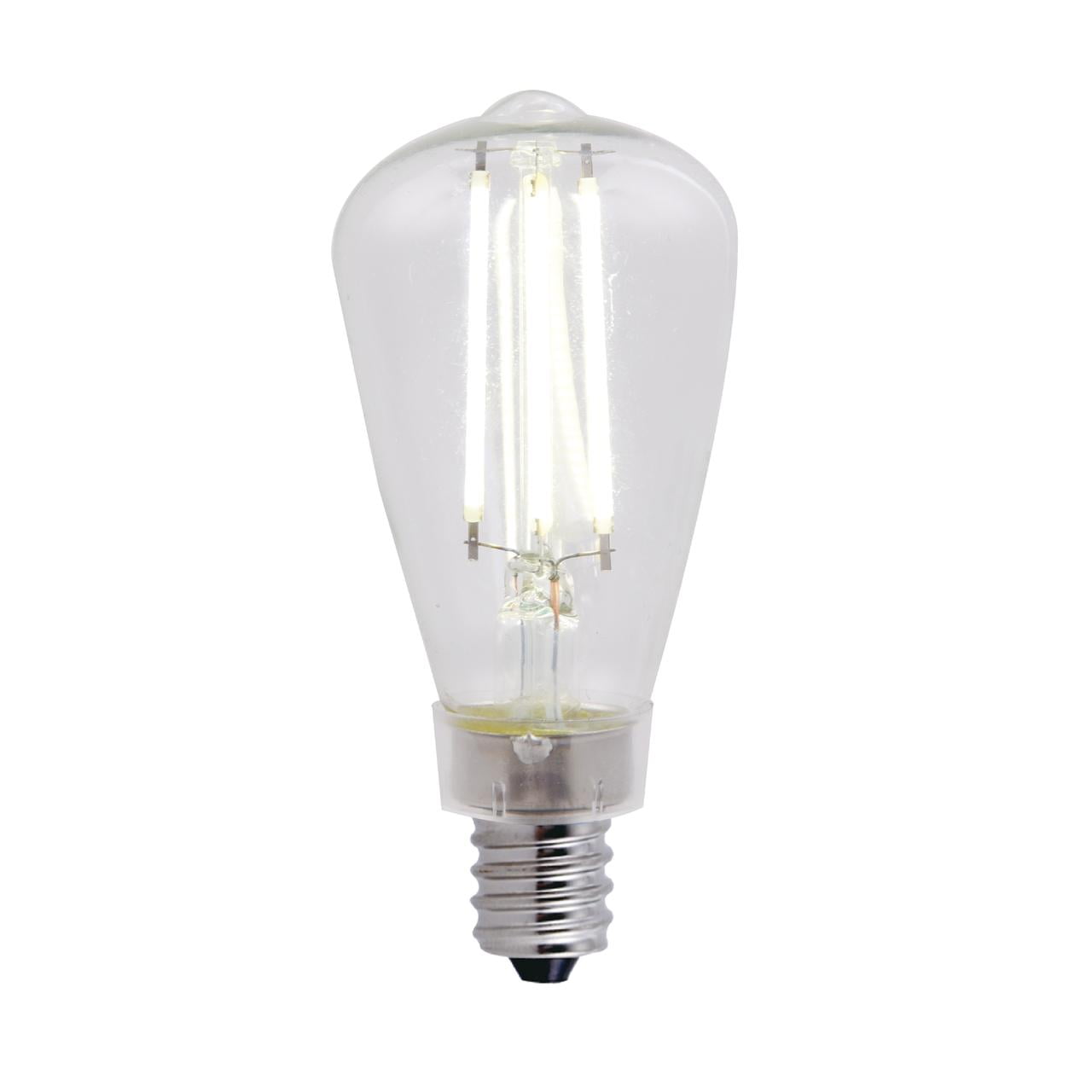 Better Homes&Gardens LED Vintage Light Bulb,ST12 60 Watts Eqv. Day Light,E12,Dim,2Pack