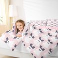 thumbnail image 3 of Homewish Coquette Ghost Bat Bow Twin Comforter Sets for Girls, Halloween Skull Wing Ribbon Bedding Set, Pink Reversible, 2pcs, 1 Comforter and 1 Pillowcase, 3 of 6