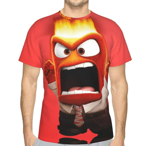 Unisex Adult Inside O-u T-Shirts, 3D Graphic Novelty Shirts Crewneck Short Sleeve Tees for Men Women