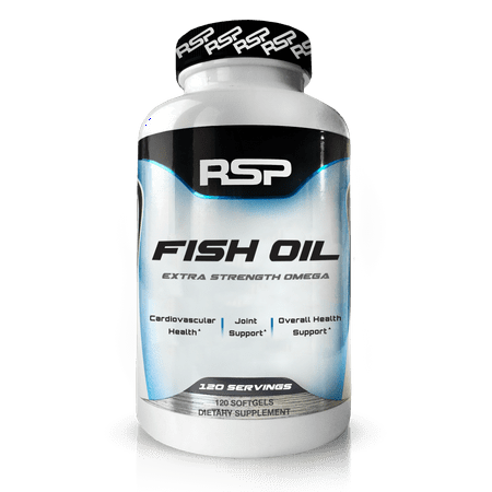 - RSP Nutrition Fish Oil, 3x Strength Omega 3s, Heart, Brain & Joint Health, 120 Softgels