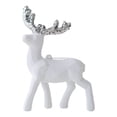 thumbnail image 2 of White Reindeer Christmas Tree Hanging Ornament Festive Holiday Decor for Home Mantel Window Xmas Decoration, 2 of 7