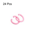 thumbnail image 3 of Abiertos Salto Anillos, 8mm Colorido Tórica Junta Conectores para Bricolaje Artesanías, Carbono Acero, Rosa 24uds Unique Bargains hacer joyas anillos de salto, 3 of 5