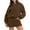 Brown 2 pieces outfits, variant on Usmixi Holiday Sweatsuits Set for Women Tracksuits Set for Women Casual Crewneck Sweatshirt and Drawstring Shorts 2 Piece Outfits Girls Ladies Workout Sports Pocket Lounge Sets up to 60% off