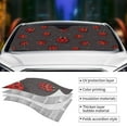 thumbnail image 3 of Yiaed Red Ladybugs On Dark Background Print Car Windshield Sunshade Front Auto Car Front Window Sun Shade Foldable Sun Visor Shield Cover Auto Accessories for Sedan SUV Truck-Medium, 3 of 5