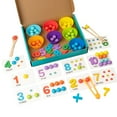 thumbnail image 1 of Juego de combinación de colores,Juego de combinación de cuentas con clip de juguetes de clasificación de colores,Juegos de combinación de juguetes de clasificación de colores de estilo A, 1 of 10