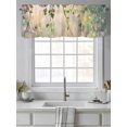 thumbnail image 4 of Spring Nature Valances for Windows, Rod Pocket Kitchen Valance Curtains - Soft & Washable Small Window Treatment for Living Room,&nbsp;Bathroom, Hanging Flower Dew Drop , 42x12 Inch, 1 Panel, 4 of 9