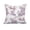 Purple, variant on 18 x 18 Inch China Old Purple Floral Print Decorative Polyester Throw Pillow with Linen Texture