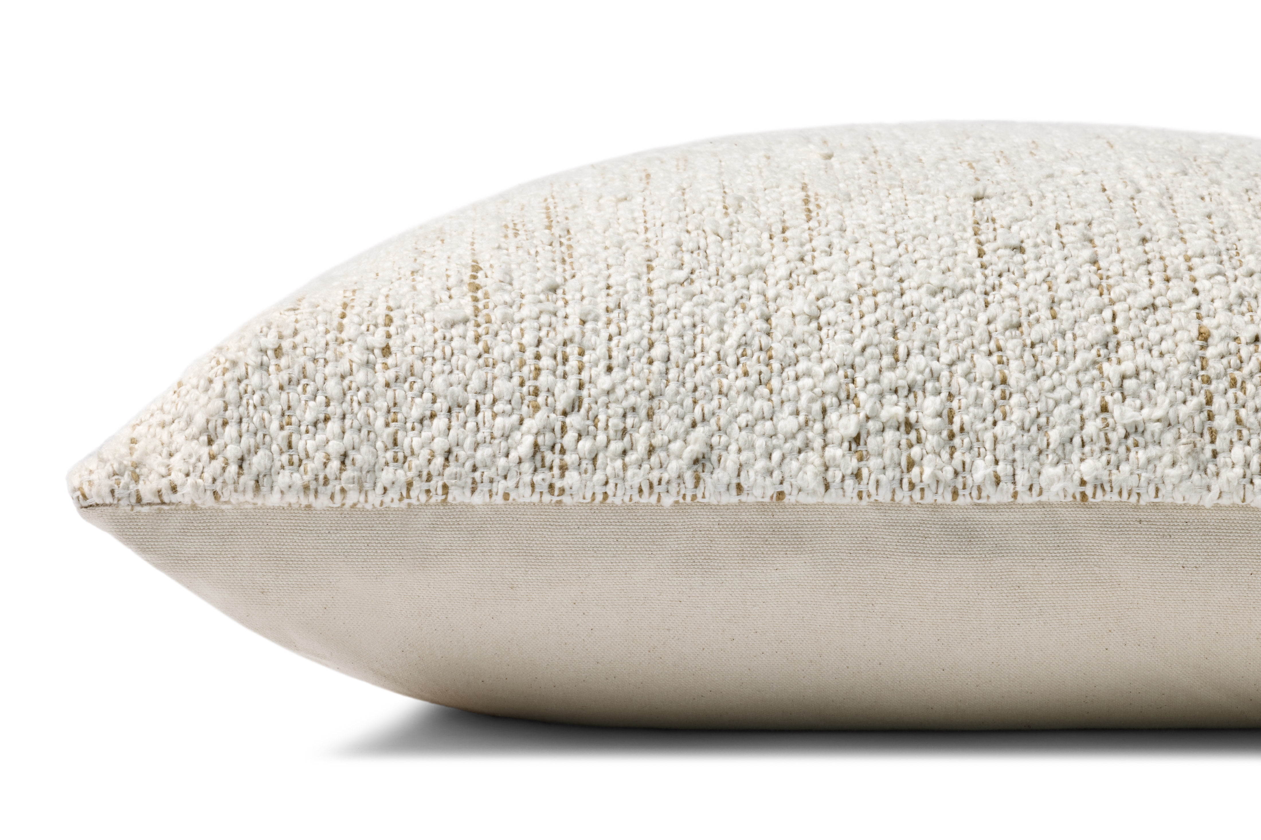 Loloi PLL0192 Ivory / Gold 22'' x 22'' Decorative Pillow