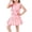 Pink, variant on Girls 2 Piece Set, Hot Pink Sleeveless Vest & Pleated Skirt with Pockets & Heart Buckle, Kids Little Girl Matching Outfit for Play or Party,Size 2-3 T