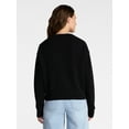 thumbnail image 4 of Time and Tru Women's Pullover Crewneck Sweater with Long Sleeves, Sizes XS-XXXL, 4 of 6
