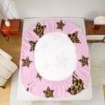 thumbnail image 5 of Feelyou Chic Stars Kids Twin Sheet Sets, Cheetah Leopard Print Bedding, 3pcs, 5 of 7