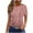 Pink, variant on Tops for Women Short Sleeve Round Neck Printed Blouses Pullover Top Pink XXXL