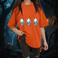 thumbnail image 2 of Godom Halloween Shirts for Women Halloween Tshirt Cute Ghost Graphic Tees Casual Short Sleeve Fall Tops, 2 of 6