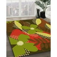 thumbnail image 2 of Ahgly Company Indoor Square Patterned Saffron Red Area Rugs, 5' Square, 2 of 6