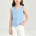 thumbnail image 6 of jobturf Boys Tank Tops Soft Cotton Sleeveless Shirts Athletic Loose Undershirts Casual Summer Basic Tees for Kids 1-12 Years, 6 of 6