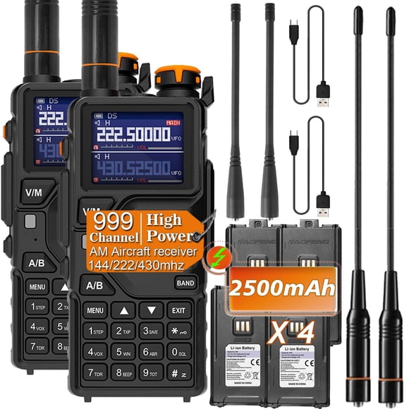 Radios bidireccionales BAOFENG K5PLUS, radioaficionado tribanda, portátil