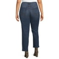 Terra & Sky Women's Plus Size Straight MidRise Jeans, 30.25” inseam