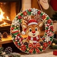 thumbnail image 4 of Diamond Art Kits for Adults, Diamond Paintings Christmas Ornaments, Diy Christmas Wreath Kit for Xmas Tree, Home Door, Window and Wall Decor, 4 of 7