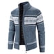 thumbnail image 4 of ICHUANYI Liquidación Abrigo de suéter para Hombre más suéter de Punto Suelto de Terciopelo Cárdigan Estampado Informal ICHUANYI WER202308254611, 4 of 8