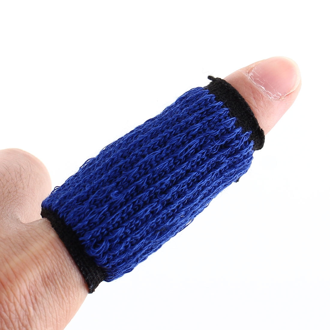 10 Pcs Volleyball Sports Neoprene Finger Sleeve Wrap Blue Black