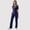 Short Sleeve Top & Pants Set-Navy, variant on Guieoi Womens Outfit Loungewear Set,Matching Set V-Neck Top and Pants with Drawstring Pockets Casual Two-Piece Set Sky Blue 0 XL