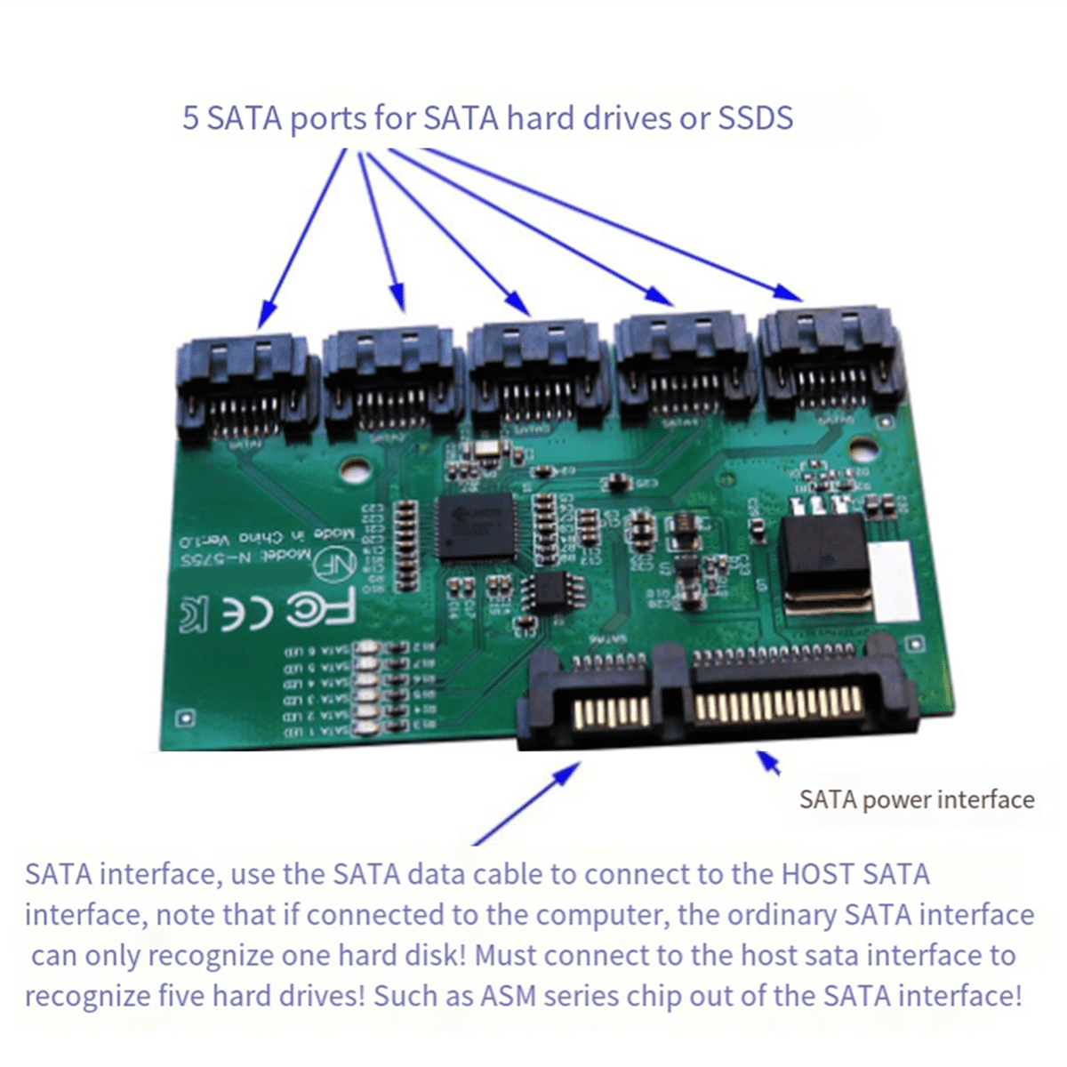 Sata Port How To Connect Ssd To Motherboard SATA Expansion Card To