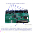thumbnail image 3 of Expansion Card 1 to 5 Port SATA3.0 Controller Motherboard Multiplier Riser HUB Adapter, 3 of 6