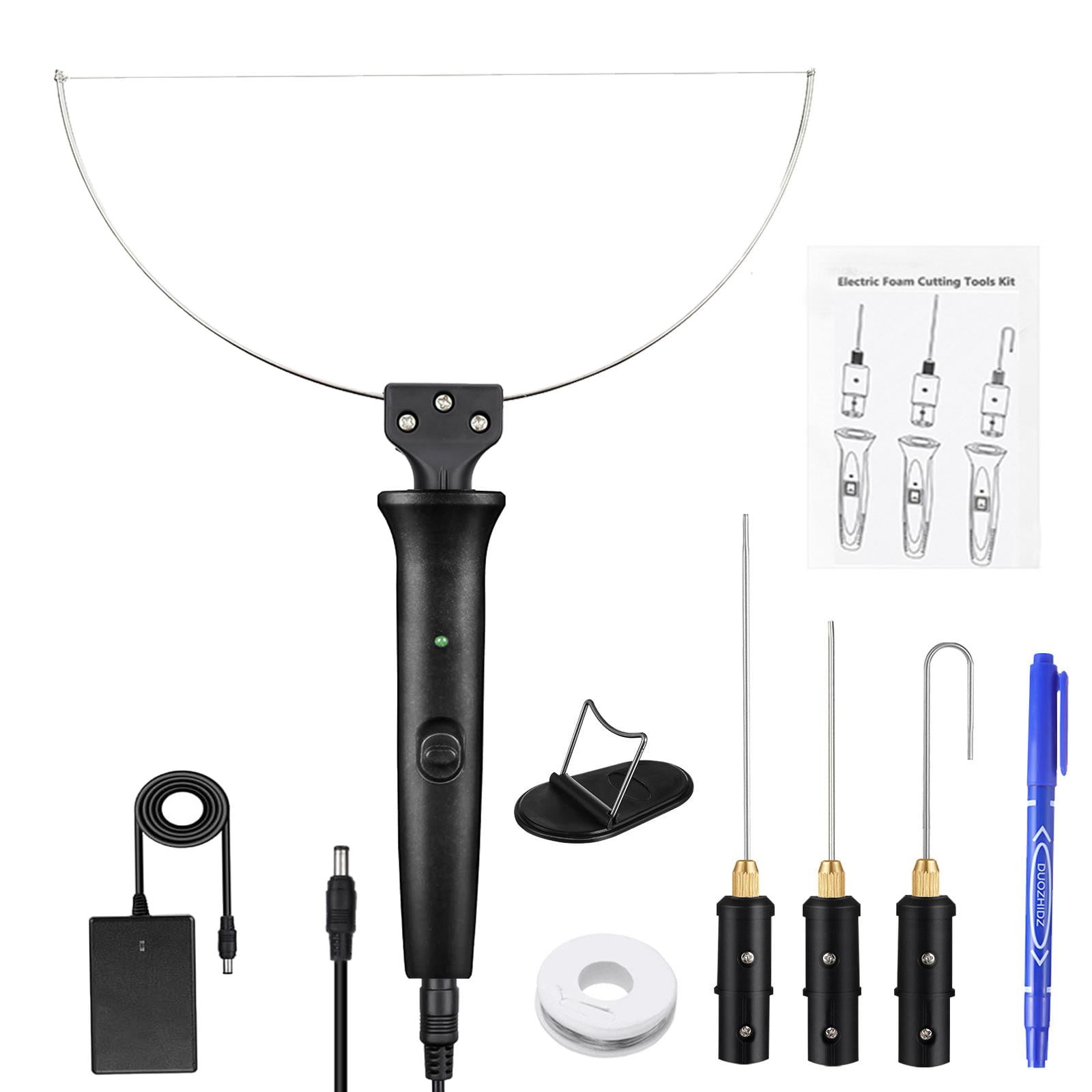 FVDPWYE 9 Pieces Set Electric Foam Cutter Foam Cutting Pen 4 in 1 18W Cutter Set Heating