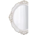 thumbnail image 4 of Sintosin 24" Vintage White Round Mirror - Distressed Farmhouse Wall Decor for Bathroom, Bedroom & Entryway, 4 of 8