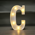 thumbnail image 3 of Fasiaou LED Marquee Letter Lights Sign, Light Up Alphabet Letter for Home Party Wedding Decoration C, 3 of 6
