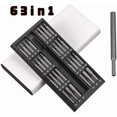 thumbnail image 2 of 63 in 1 Screwdriver Set Precision Screwdriver Set Screw Driver Kit Screw Driver Kit For iPhone Computer Phone Repair Hand Tools 63 IN 1 Black, 2 of 6