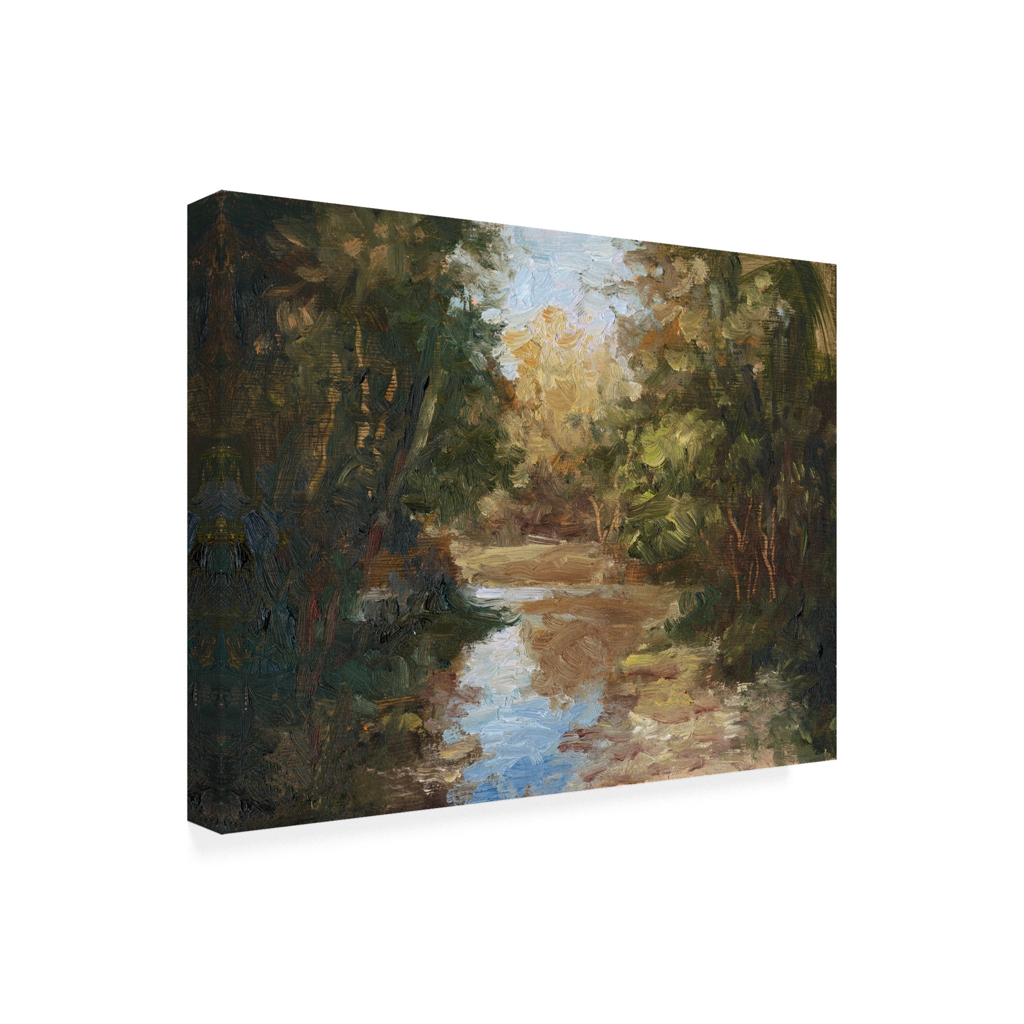 Trademark Fine Art 'Winding River' Canvas Art by Mary Jean Weber