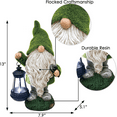 thumbnail image 5 of CoPedvic 6.3 in Decer Gnome Garden Statues, Outdoor Lawn Ornaments with Solar LED Lights, 5 of 6