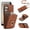 Brown, variant on MYKOMI Phone Case for Samsung Galaxy S24 Plus S24+ 5G Wallet Cell Cover with HD Screen Protector and Crossbody Strap Ring Stand RFID Credit Card Holder Kickstand S24plus 24S + S 24 24+ Women Girls