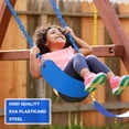 thumbnail image 6 of KINSPORY Toddler & Child Swing Seat, Heavy-Duty High Back Fully Assembled, Iron Chain Eva Swing for Indoor/Outdoor, Hanging Tree Straps（Blue）, 6 of 10