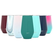 Simple Modern Spirit 16oz Wine Tumbler Glass with Lid - Vacuum Coffee Mug Stemless Cup 18/8 Stainless Steel -Emerald